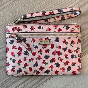 Kate Spade Shore Street Bold Roses Mini Tinie Wristlet